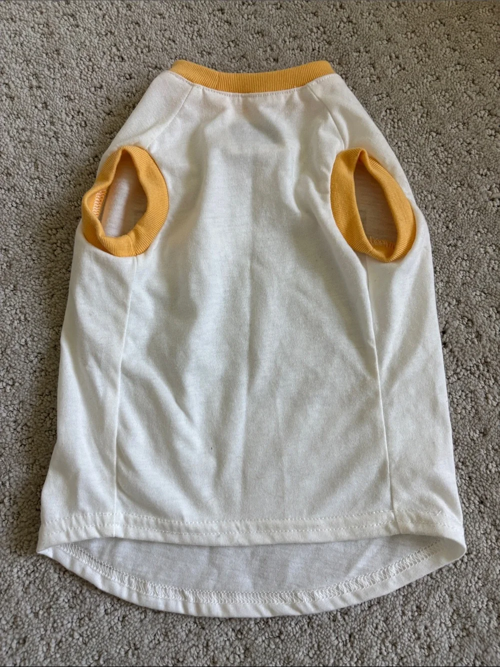 Dog White Zion National Park Tee with Yellow Trim Size Small